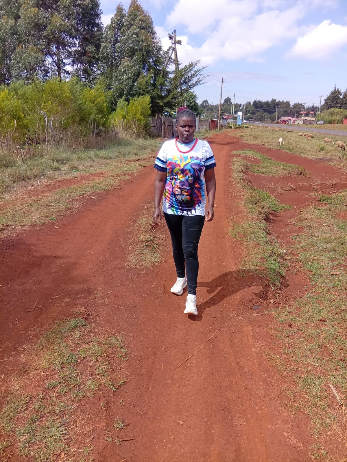 Jerotich Joan in athletic gear